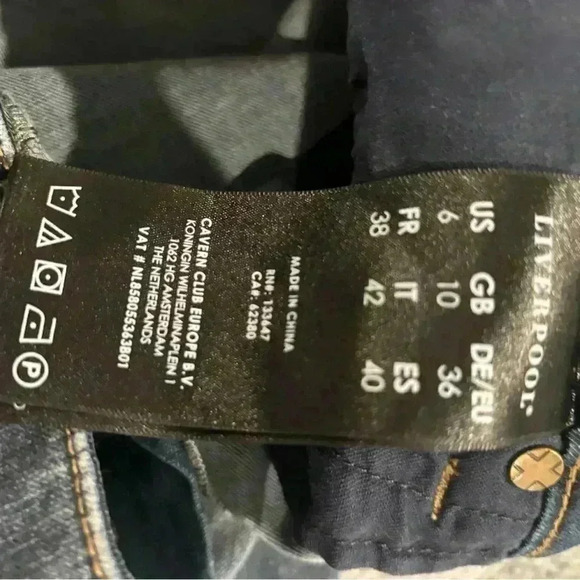 Liverpool Abby High-rise Ankle With Released Hem Womens Jeans Size 6/28. - Picture 11 of 12
